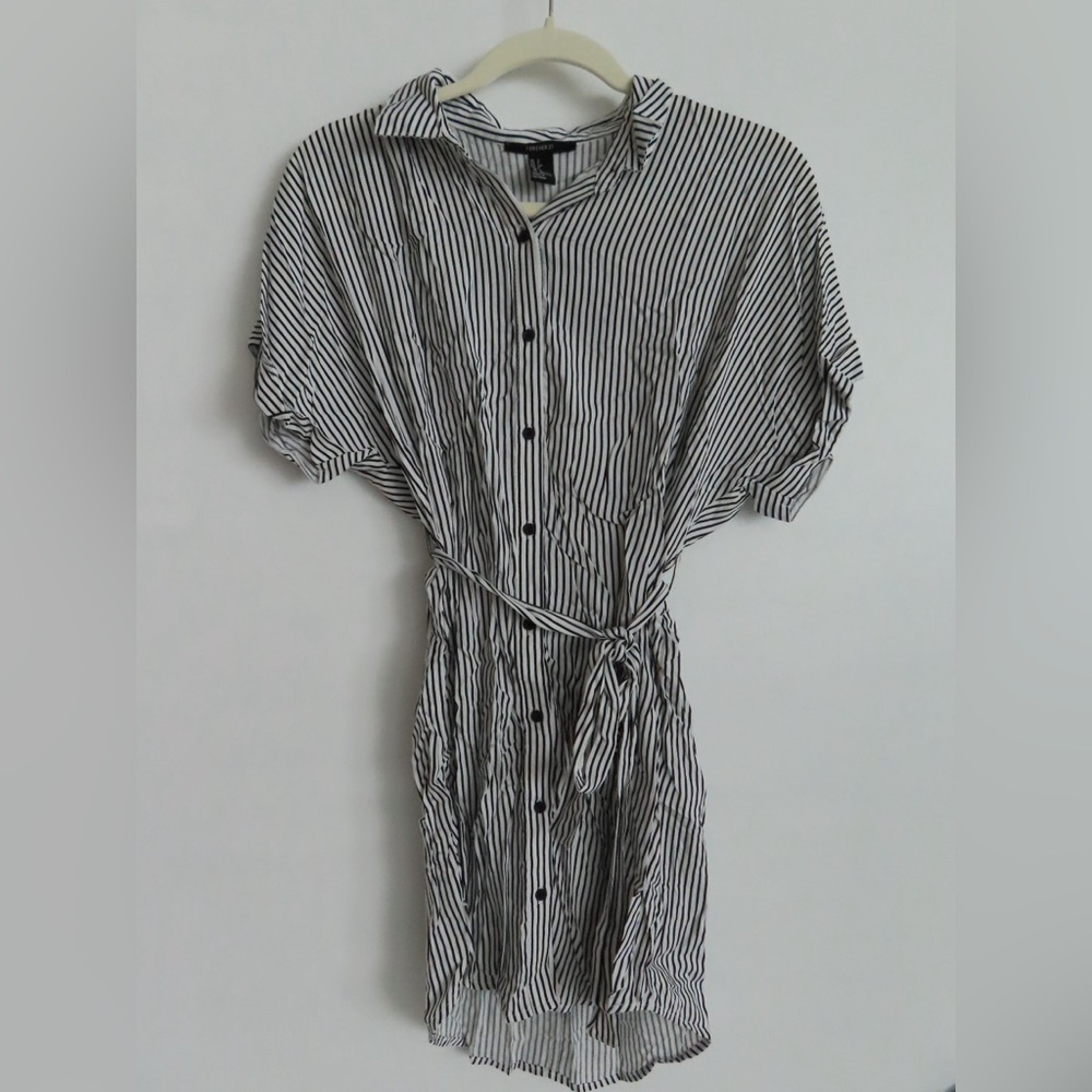 Forever 21 Black and White Striped Dress